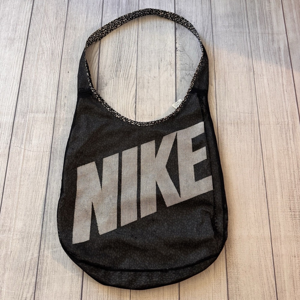Nike Reversible Mesh Bag Tote Black White Floral Mesh Bag Tote  Shoulder Bag